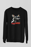 Hanoi Rocks Baskılı Unisex Siyah Sweatshirt