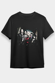 Hanoi Rocks Baskılı Unisex Siyah Tişört