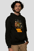Hanoi Rocks Siyah Unisex Kapüşonlu Sweatshirt