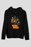 Hanoi Rocks Siyah Unisex Kapüşonlu Sweatshirt