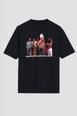 Hanoi Rocks Siyah Unisex Oversize Tişört T-Shirt