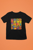 Happy Mondays Baskılı Unisex Siyah Çocuk Tişört - Tshirt