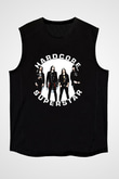 Hardcore Superstar Baskılı Unisex Siyah Kolsuz Tişört