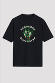 Hardcore Superstar Baskılı Unisex Siyah Oversize Tişört