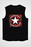 Hardcore Superstar Baskılı Unisex Siyah Kolsuz Tişört