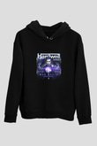 Hardwell Baskılı Unisex Siyah Hoodie