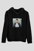 Hardwell Baskılı Unisex Siyah Hoodie