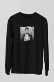 Hardwell Baskılı Unisex Siyah Sweatshirt