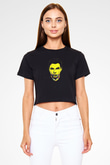 Hardwell Siyah  Crop Top Tişört