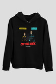 Hardwell Siyah Unisex Kapüşonlu Sweatshirt