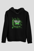 Hardwell Siyah Unisex Kapüşonlu Sweatshirt