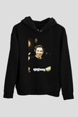 Hardwell Siyah Unisex Kapüşonlu Sweatshirt