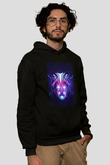 Hardwell Siyah Unisex Kapüşonlu Sweatshirt