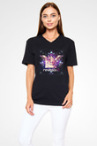 Hardwell Siyah Unisex V Yaka Tişört