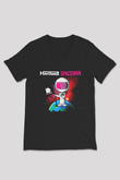 Hardwell Siyah Unisex V Yaka Tişört T-Shirt