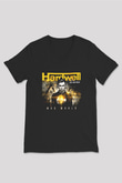 Hardwell Siyah Unisex V Yaka Tişört T-Shirt
