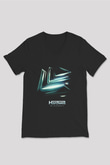 Hardwell Siyah Unisex V Yaka Tişört T-Shirt
