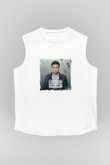 HardwellBaskılı Beyaz Kolsuz Tişört