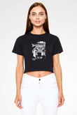 Hatebreed Siyah Crop Top Tişört