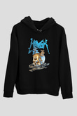Havok Baskılı Unisex Siyah Kapüşonlu Sweatshirt