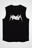 Havok Baskılı Unisex Siyah Kolsuz Tişört - Tshirt