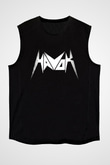 Havok Baskılı Unisex Siyah Kolsuz Tişört - Tshirt