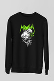 Havok Baskılı Unisex Siyah Sweatshirt