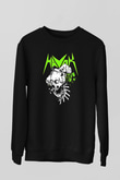 Havok Baskılı Unisex Siyah Sweatshirt