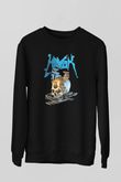 Havok Baskılı Unisex Siyah Sweatshirt