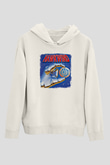 Hawkwind Baskılı Unisex Beyaz Hoodie