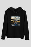 Hawkwind Baskılı Unisex Siyah Hoodie