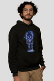 Hayalet KurtSiyah  Unisex Hoodie