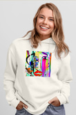 Hayat Beyaz Unisex Kapşonlu Sweatshirt