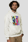 Hayat Beyaz Unisex Kapşonlu Sweatshirt