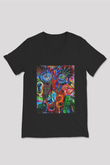 Hayat Siyah Unisex V Yaka Tişört T-Shirt