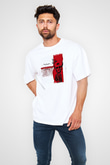 Heaven Shall Burn Baskılı Unisex Beyaz Oversize Tişört