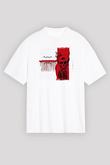Heaven Shall Burn Baskılı Unisex Beyaz Oversize Tişört