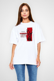 Heaven Shall Burn Baskılı Unisex Beyaz Oversize Tişört