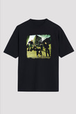 Heaven Shall Burn Baskılı Unisex Siyah Oversize Tişört