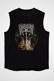 Hecate Enthroned Baskılı Unisex Siyah Kolsuz Tişört - Tshirt