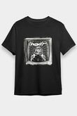 Hed PE Baskılı Unisex Siyah Tişört