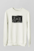 Heilung Baskılı Beyaz Unisex Sweatshirt