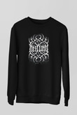 Heilung Baskılı Unisex Siyah Sweatshirt