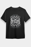Heilung Baskılı Unisex Siyah Tişört - Tshirt