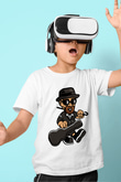 Heisenberg Gentleman Baskılı Unisex Beyaz Çocuk Tişört