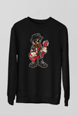 Heisenberg Rockstar Baskılı Unisex Siyah Sweatshirt