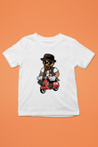 Heisenberg Scooter Baskılı Unisex Beyaz Çocuk Tişört