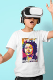 Helia Bravo Hollis Baskılı Unisex Beyaz Çocuk Tişörtü - Tshirt