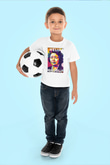 Helia Bravo Hollis Baskılı Unisex Beyaz Çocuk Tişörtü - Tshirt
