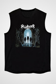 Hellbringer Baskılı Unisex Siyah Kolsuz Tişört - Tshirt